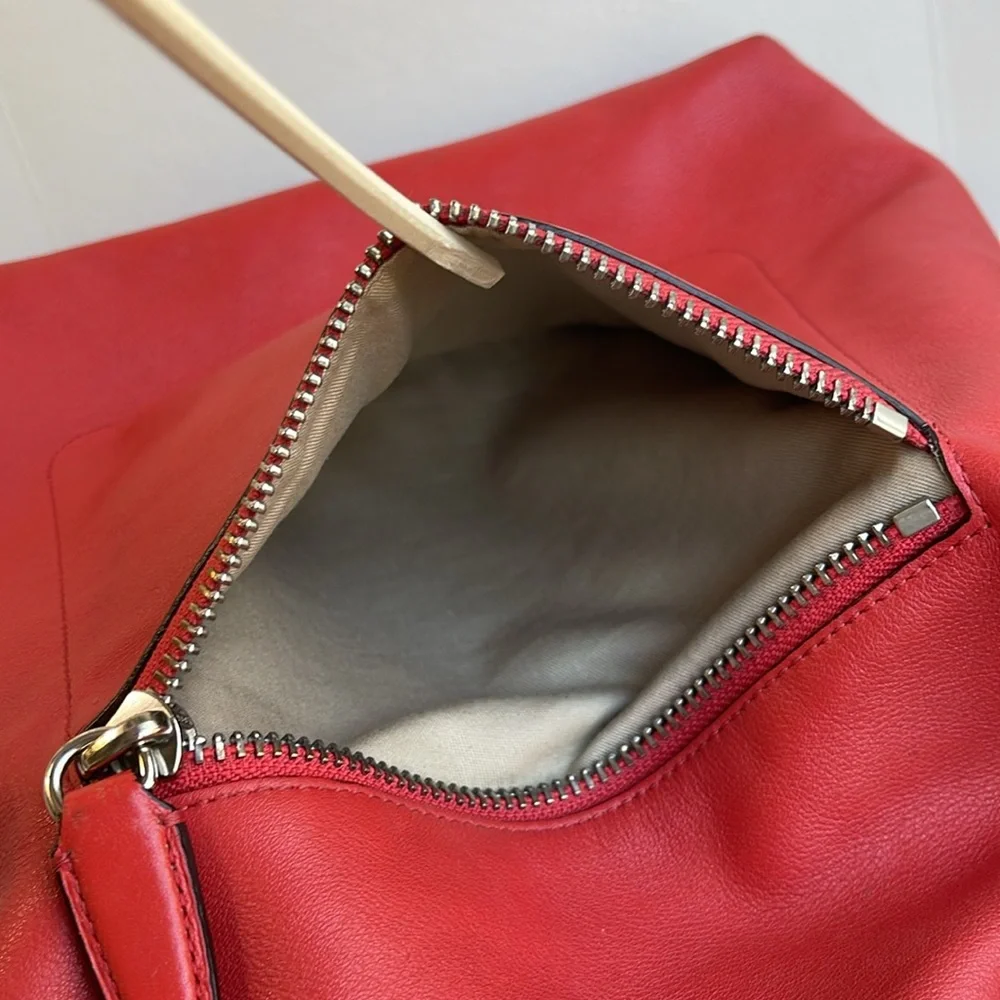 COACH Legacy Leather Duffle Bag In Coral Red
